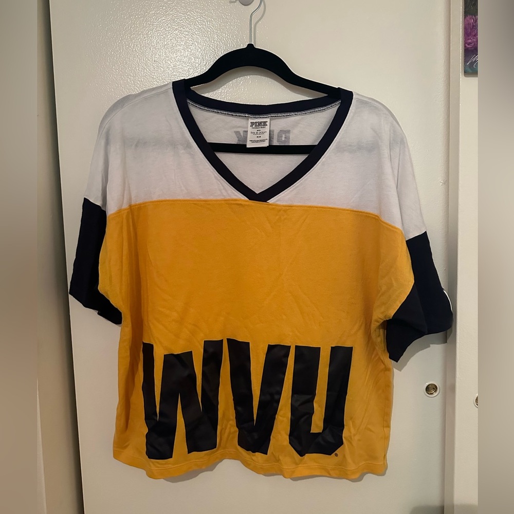 Victorias Secret PINK WVU T-Shirt Sz Medium